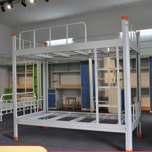 Lit superposé pour adultes, lit à deux étages en fer, lit double en acier, lit simple en métal pour auberge, dortoir, Letto Matrimoniale <span class=keywords><strong>Castello</strong></span> - Product Image 2