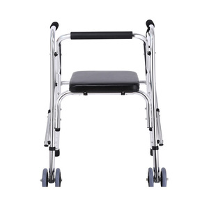 รถช่วยเดินแบบมีที่นั่งและล้อสำหรับผู้สูงอายุ โครงอะลูมิเนียมอัลลอย - Product Image 4