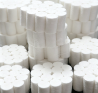 Rouleaux de coton dentaire sans peluches 3/4 po (18 mm) à absorption rapide, en pur coton, consommables dentaires jetables pour cliniques dentaires