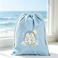 Sac de transport en toile résistante à l'eau avec cordon de serrage, pochette portable écologique pour piscine, parc, sports, entraînement, club, extérieur