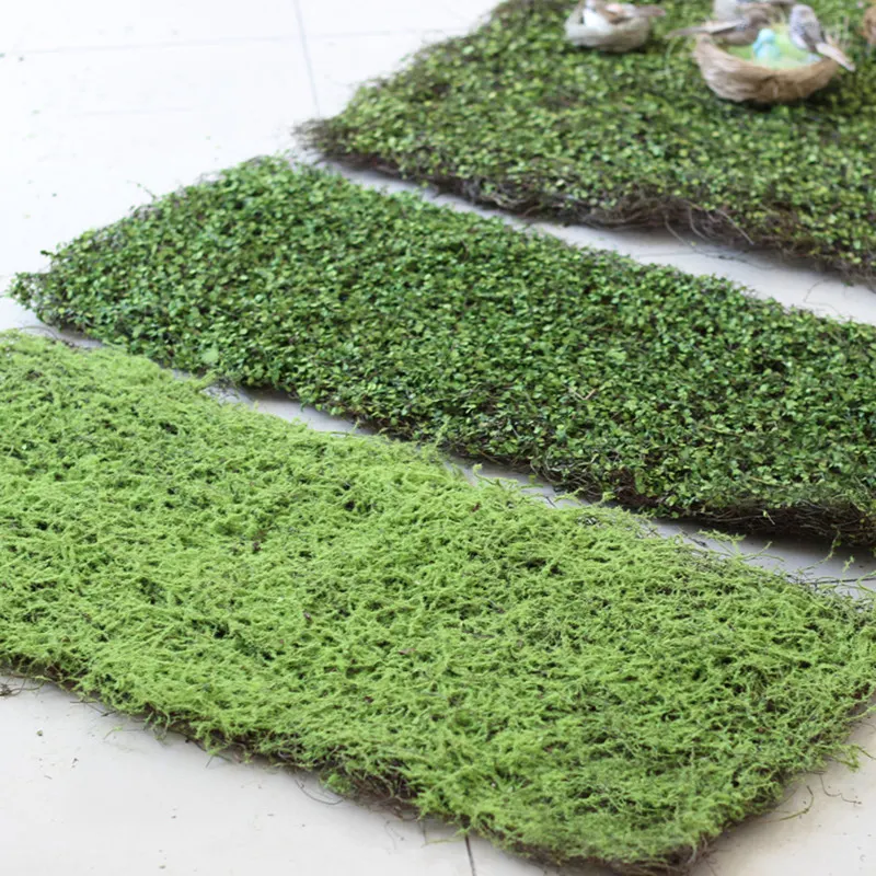 סיטונאי 40*90cm פו דקורטיבי מוס דשא קיר צמחים מלאכותיים דשא טחב מקורה קישוט