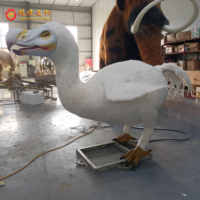 Décorations de Parc d'Attractions Modèle d'Oiseau Dodo Animatronique 3D Statue d'Animal Géante de Simulation de l'Âge de Glace