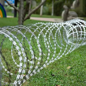 Alambre de púas de seguridad para fronteras al por mayor, protección de fronteras, alambre de aeroportuario galvanizado <span class=keywords><strong>BTO</strong></span> 22 CBT 60, alambre de concertina tipo rasuradora - Product Image 4