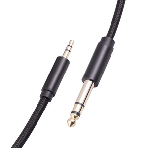 Audio Coaxial 3,5mm doble 6,35mm <span class=keywords><strong>Cable</strong></span> auxiliar <span class=keywords><strong>Cable</strong></span> de altavoz de PVC para amplificador mezclador de teléfono cámara de coche <span class=keywords><strong>2</strong></span> Mono 6,5 <span class=keywords><strong>Jack</strong></span> 3,5 macho 6,35 - Product Image 6