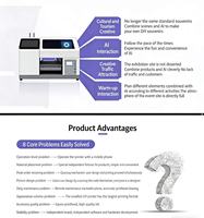 Printer UV Pintar AI Ukuran A5 XP600 Printer Flatbed Inkjet UV Dikendalikan Aplikasi Seluler untuk Cetak Format Kecil, Casing Ponsel, dan Badge