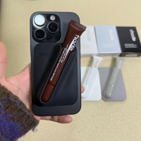 Étui de téléphone portable en silicone magnétique avec support pour rouge à lèvres et gloss pour Rhode