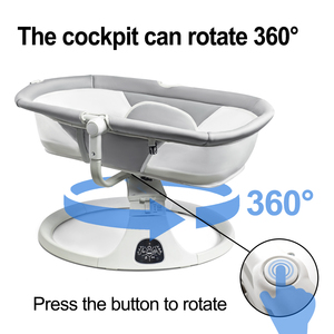 2025 Nieuw Model Draagbare Elektrische Automatische Baby Schommelstoel Draagbaar 5-in-1 Baby Wieg Slaapstoel 360 °   Babywieg - Product Image 5