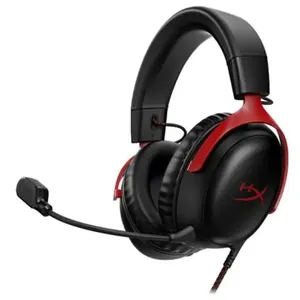 批发便宜100% 原装新款Hyper X 3黑色 + 红色有线游戏耳机Hyper-X云三