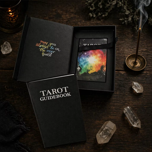Impression personnalisée de cartes de tarot de luxe, coffret magnétique, jeu de cartes de tarot, cartes d'<span class=keywords><strong>oracle</strong></span> avec livre d'instructions pour les lecteurs professionnels - Product Image 1