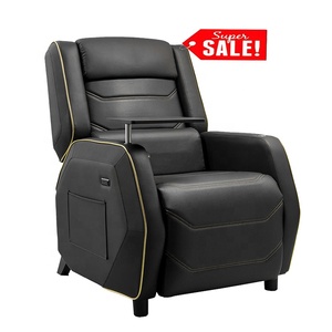 Ddp Cadre en acier Ranger Pro Trône de jeu Table pivotante détachable Bureau Canapé simple Ascenseur <span class=keywords><strong>Fauteuil</strong></span> <span class=keywords><strong>inclinable</strong></span> Confort inégalé Noir - Product Image 1