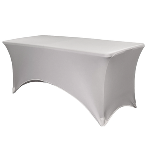 Funda Rectangular Elástica para Mesa con Bolsillos Reforzados para los Patas de la Mesa y Ajuste Personalizado para Equipos de Montaje de Eventos en Hoteles y Suministro de Ropa de Lino al por Mayor - Product Image 1