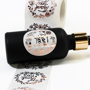 Printing Waterproof Print Drop Liquid Adhesive Packaging logo Sticker Dropper Custom Cosmetic Essential Oil Label for Bottle