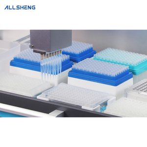 Máquina de placa de pozo 96/384, sistema de transferencia de líquidos, configuración de <span class=keywords><strong>PCR</strong></span> QPCR, manejo de líquidos para biología, estación de trabajo de brazo de pipeta de 8 canales - Product Image 5