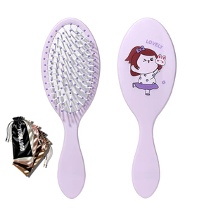 Nuovo Arrivo Spazzola per Capelli con Logo Personalizzato, Design con Ventole, per Massaggio del Cuoio Capelluto, in Plastica Morbida con Airbag, per Ragazze, con Resilienza - Product Image 1