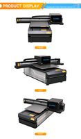 Printer Kulit Flatbed UV Inkjet Multifungsi Digital SENA 60*90cm PVC Kartu Stiker Plastik Casing Ponsel