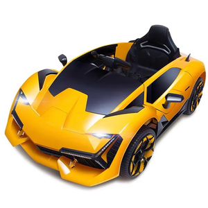 Voiture électrique unisexe pour enfants 12V avec fonction MP3, roues en plastique, voiture télécommandée pour bébés, vente en gros - Product Image 1