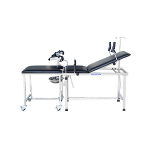 CE-gecertificeerde mechanische stalen antieke bevallingsbank, operatietafel, gynaecologische stoel, prijs - Product Image 2