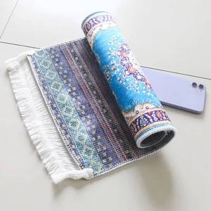 Gorro de oración floral de seda fría ecológico con forro antideslizante lavable que absorbe la humedad, gorro de estilo islámico para picnics y - Product Image 1