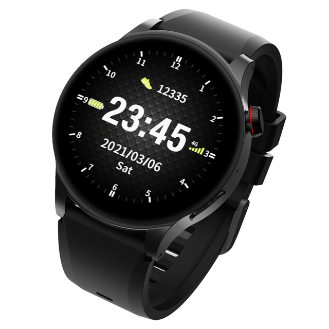 L10N 4G Dementia Care Smart Watch GPS LBS WIFI Positioning Heart Rate Measurement Emergency Call Smart Watch(High Version)