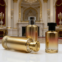 Flacon pulvérisateur cylindrique en verre vide avec diffuseur à bâtonnets pour parfums, soins de la peau et huiles essentielles - Rechargeable