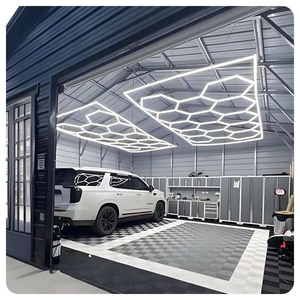 Promotion : Lampe LED hexagonale décorative pour garage, 2,43 x 4,84 m, économique, type nid d'abeille, pour garage automobile et éclairage de travail - Product Image 6