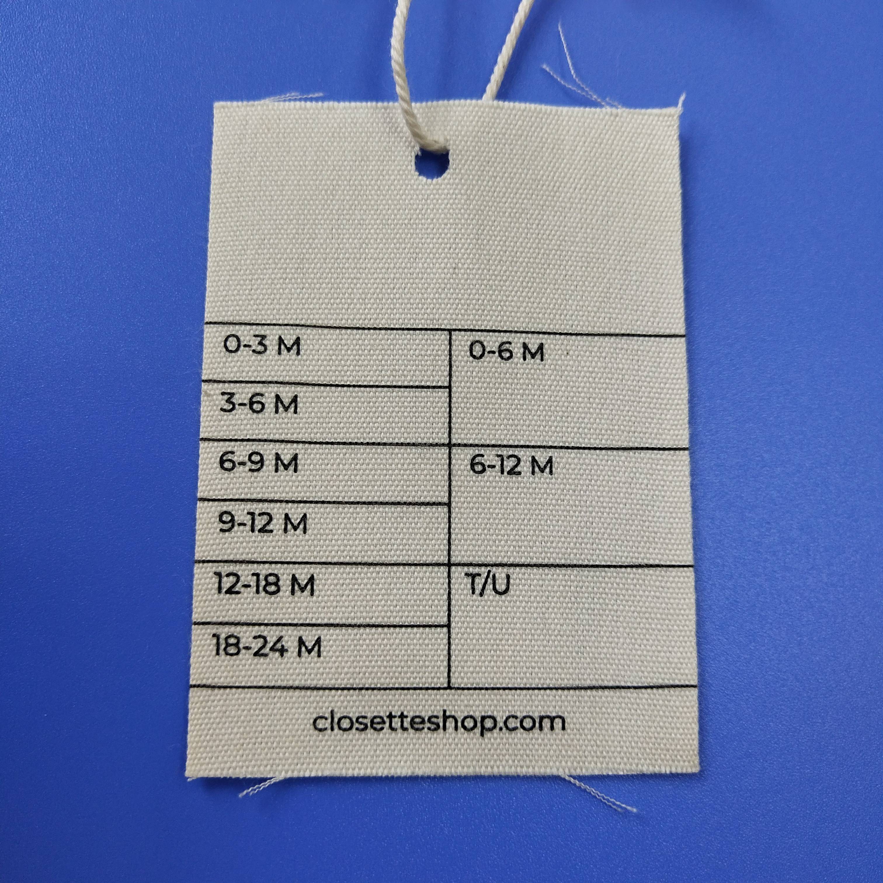 环保定制天然白色纯棉帆布面料吊牌婴儿服装泳装吊牌