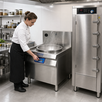 Équipement de cuisson commercial robuste, brûleur à induction pour wok, cuisinière électrique, vente en gros, prix direct usine, support technique