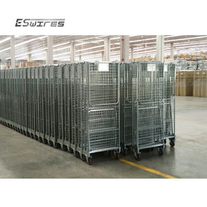 Magazijn Nesting Gegalvaniseerd Metalen Stalen Rol Pallet Waswagen Met Wielen - Product Image 6