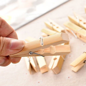 Mini Mollette in Bambù Ecologiche e Resistenti all'Ingrosso e Clip per Borse, Mollette per <span class=keywords><strong>Foto</strong></span> per Soggiorno e Uso Domestico Fai-da-Te - Product Image 4