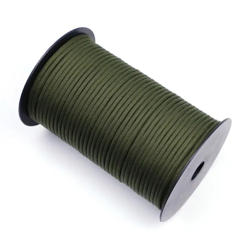 Paracord 4mm 9cores for Camping Climbing Rope, 100m spools nylon rope tactical paracord 550