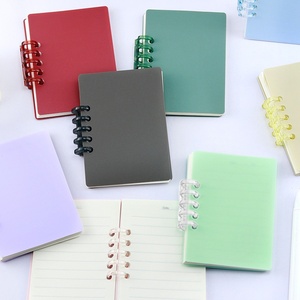 Carnet à feuilles mobiles A7 couleur macaron créative, style doux et féminin haut de gamme, journal uni simple, cadeau - Product Image 4