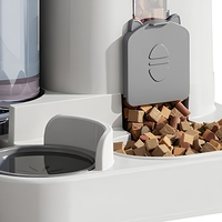 Distributeur d'eau automatique 2-en-1 pour animaux de compagnie, gamelle pour chien, étanche IPX5, en plastique, écologique et résistant aux chutes