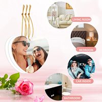Désodorisant de Sublimation blanc, feuilles parfumées en feutre, pendentif avec corde dorée, DIY, 100 pièces