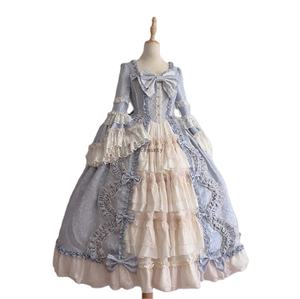 <span class=keywords><strong>Robe</strong></span> de <span class=keywords><strong>Princesse</strong></span> Anime Lolita Cosplay pour Femmes, Mignonne avec Nœud en Dentelle et Mousseline, Robes Cousues, Jupes Amples et Polyvalentes pour Dames 2022 - Product Image 1
