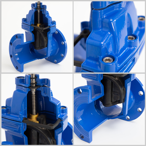 Задвижка фланцевая DN50 PN16 с невыдвижным шпинделем, с мягким уплотнением, из ковкого чугуна - Product Image 5