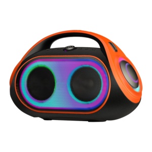Altavoz Portátil V 80W 2.1CH con Doble Diafragma, Batería de 4400mAh y Luces de Colores para Fiestas al Aire Libre - Product Image 1