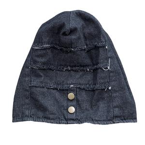Personnalisé Vintage Denim Seau Chapeau Femmes Nouveau Style Rétro en Détresse Look Patchwork Bonnet À La Mode Polyvalent Paillettes Broderie - Product Image 3