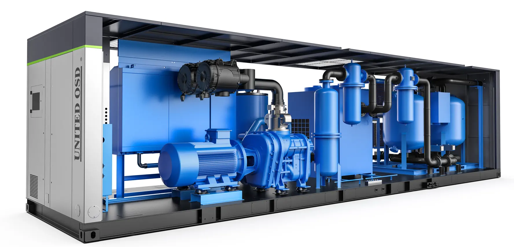 Goede Duurzaamheid Industriële 50 Kubieke Meter Luchtcompressor Station Aardgas Compressor Station Compressor Apparatuur