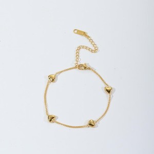 Pulsera de <span class=keywords><strong>Corazón</strong></span> Chapada en Oro de 18K, Pulsera de Acero Inoxidable para Mujer, Moderna y Versátil, Venta al Por Mayor - Product Image 3