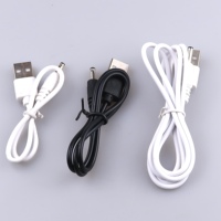 Câble de charge USB vers DC 3.5x1.35mm 5V pour nettoyeur facial, lampe de bureau, brosse à dents électrique, mini ventilateur, lampe torche