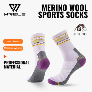 WRELS Wholesale Merino Wool Sports Socks Breathable Quick Drying Winter Outdoor Warm Anti slip Moisture Wicking Wool <strong>Boot</strong> Socks - Product Image 1
