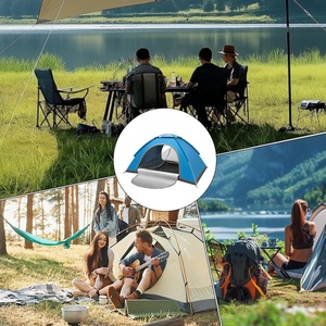 Wandern Reisen 2 Personen Double Layer Camouflage Oxford Wasserdichte wind dichte Markisen familie Drei-Jahreszeiten-Pop-up-Zelt tragen - Product Image 4