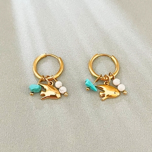 Pendientes de Acero Inoxidable de Primera Calidad al por Mayor, Inspirados en el Océano, Hipoalergénicos, Resistentes al Deslustre, Minimalistas y Elegantes para Mujer - Product Image 6