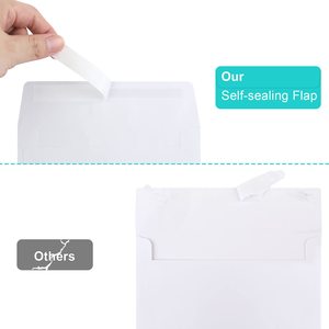 Tùy chỉnh có thể in 50 gói <span class=keywords><strong>5x7</strong></span> Phong bì trắng A7 Phong Bì cho lời mời đám cưới, hình ảnh, bưu thiếp, thiệp chúc mừng, gửi thư - Product Image 3