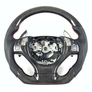 Volante de Fibra de Carbono Real a <span class=keywords><strong>Precio</strong></span> de <span class=keywords><strong>F</strong></span>ábrica para <span class=keywords><strong>Lexus</strong></span> <span class=keywords><strong>RX</strong></span> ES RCF NX CT200 <span class=keywords><strong>350</strong></span> GS, Volante Deportivo con Base Plana - Product Image 2