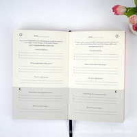 Tissu à couverture rigide personnalisé A5, auto-amélioration quotidienne, Gratitude, pleine conscience, Journal, tissu, ligne, couverture, planificateur, carnets