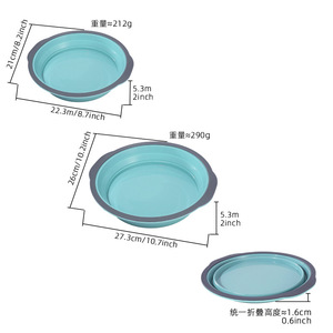 Molde redondo de silicona para pastel chiffon de 7 y 9 pulgadas, apto para horno, utensilios para hornear pasteles - Product Image 3