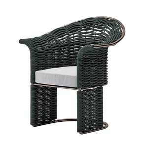Ensemble de mobilier de jardin moderne <span class=keywords><strong>en</strong></span> aluminium et corde, comprenant un canapé, une table et des chaises avec coussins confortables pour <span class=keywords><strong>salon</strong></span> extérieur - Product Image 4