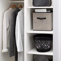Boîte de rangement pliable en tissu de style moderne de haute qualité, 30,5*30,5*30,5 cm, pour la décoration de la maison, utilisation dans le salon, meubles