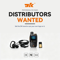 DK-K10 Smart 4G LTE Walkie Talkie Jaringan POC Jangkauan Jauh Global Radio SIM Card Handheld Talkie-walkie Elektronik untuk Polisi